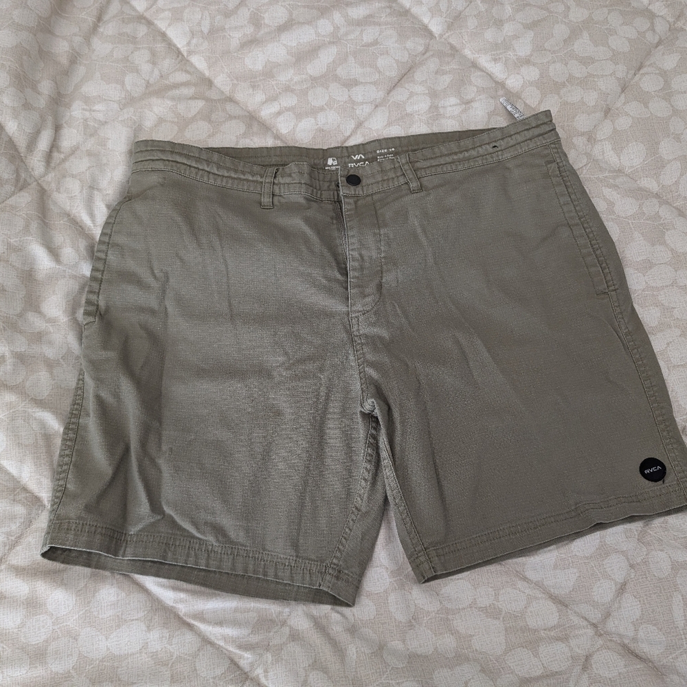 Men’s Olive Green  RVCA size 38 Shorts